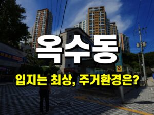 입지는 최상, 주거환경은 글쎄 옥수동