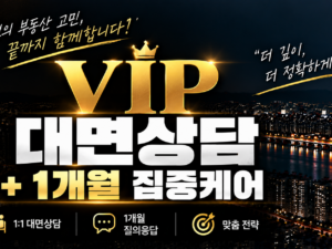 VIP 대면상담 + 1개월 게시판 질의응답