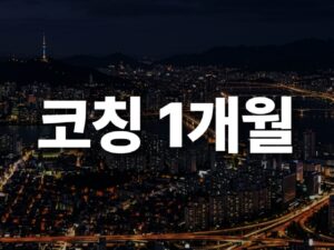 집중 코칭 - 1개월 전용 게시판 이용권