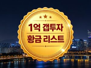 1억 갭투자 아파트 추천 (26년 6월 버전)